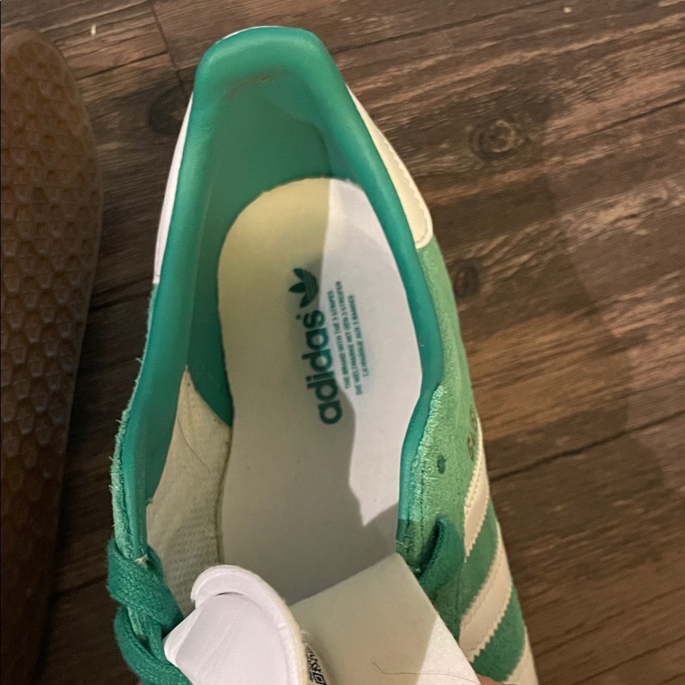 adidas Originals Gazelle Shoes, Green Court Gum - Picture 8 of 16